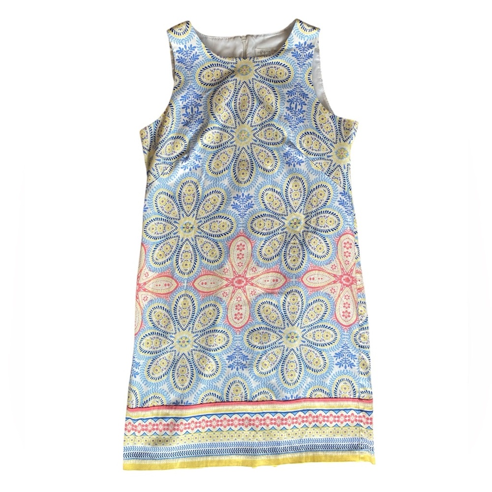 London Times Fitted Bodycon Summer Flowers Career Tank Dress, Women’s 8
